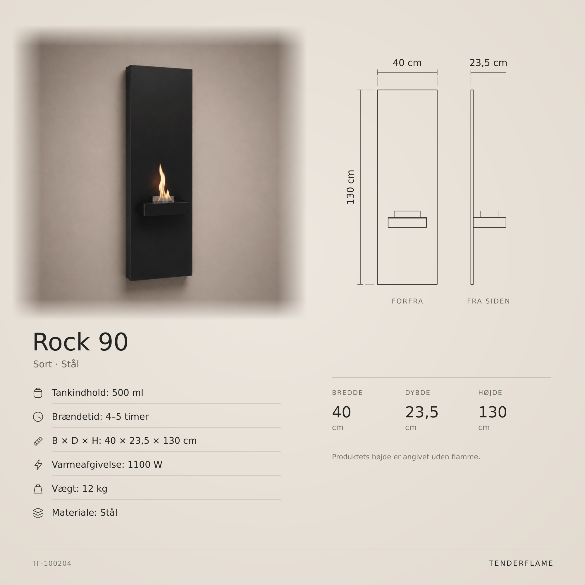Rock 90 vægpejs