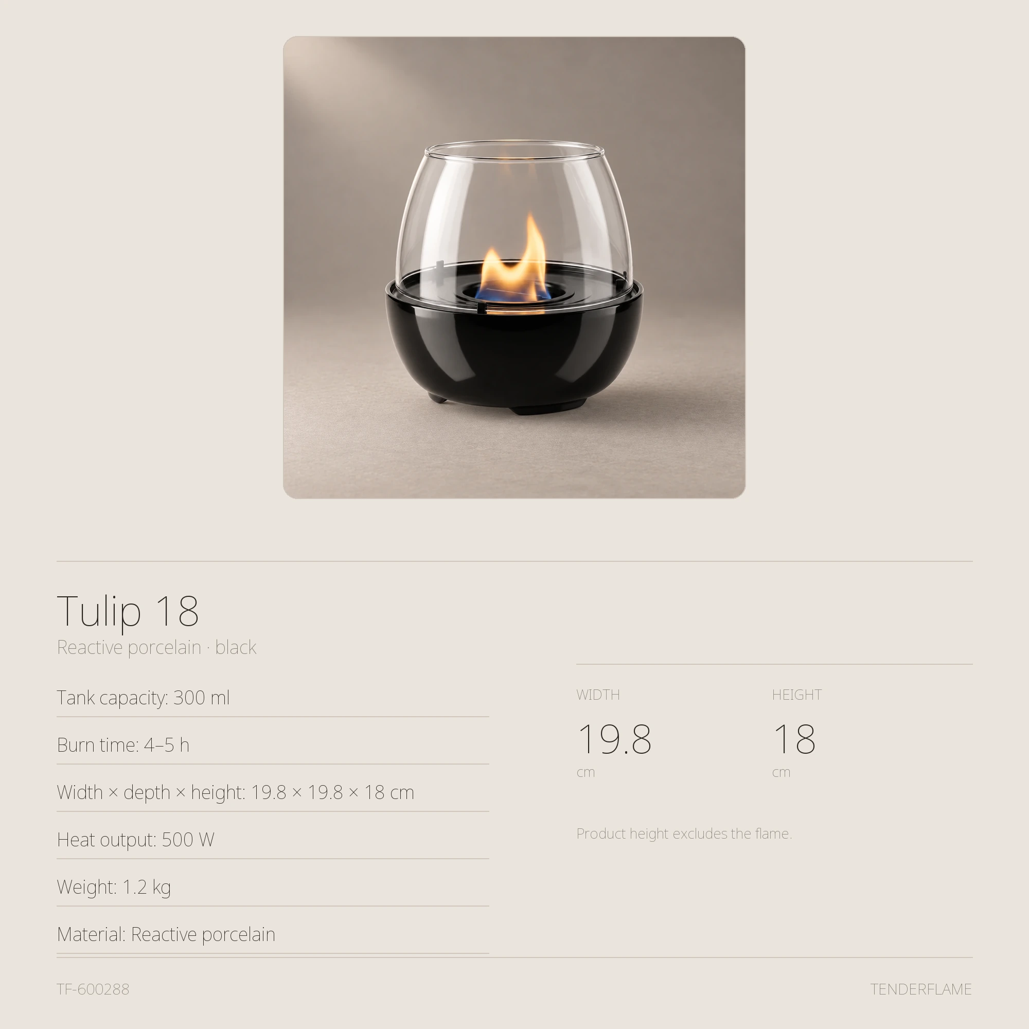 Tulip 18 Reactive Porcelain