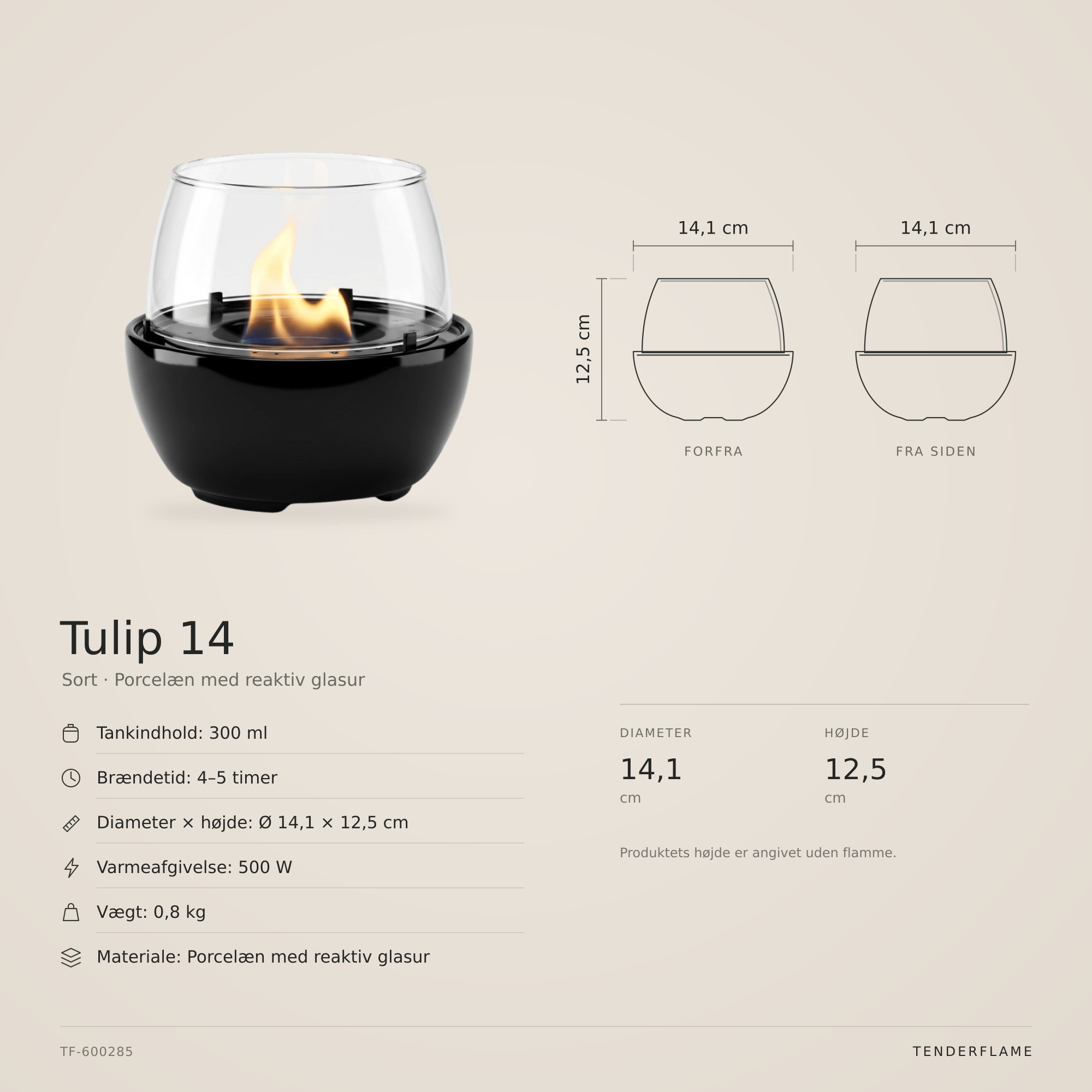 Tulip 14 Reactive Porcelain