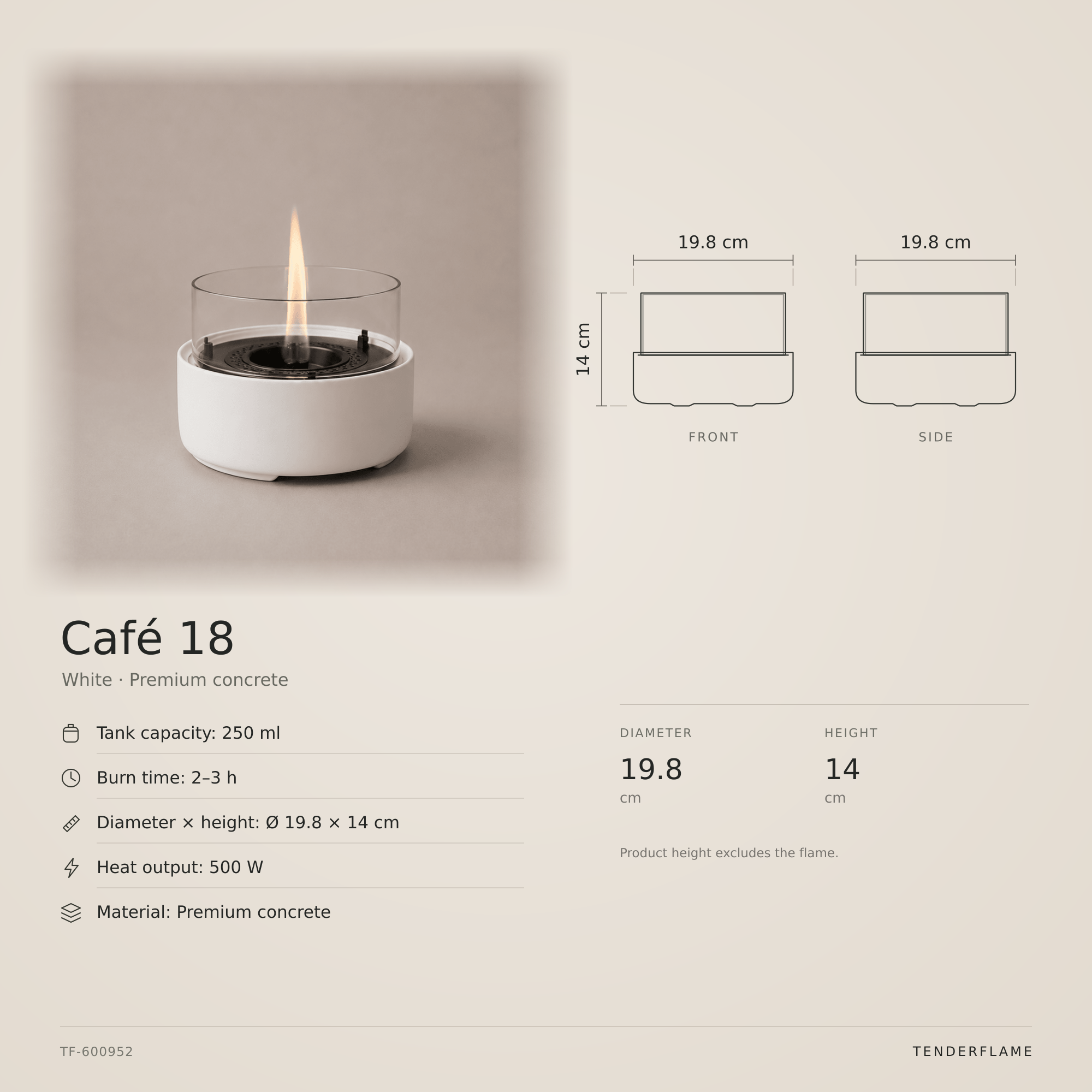 Café 18 Natural Concrete