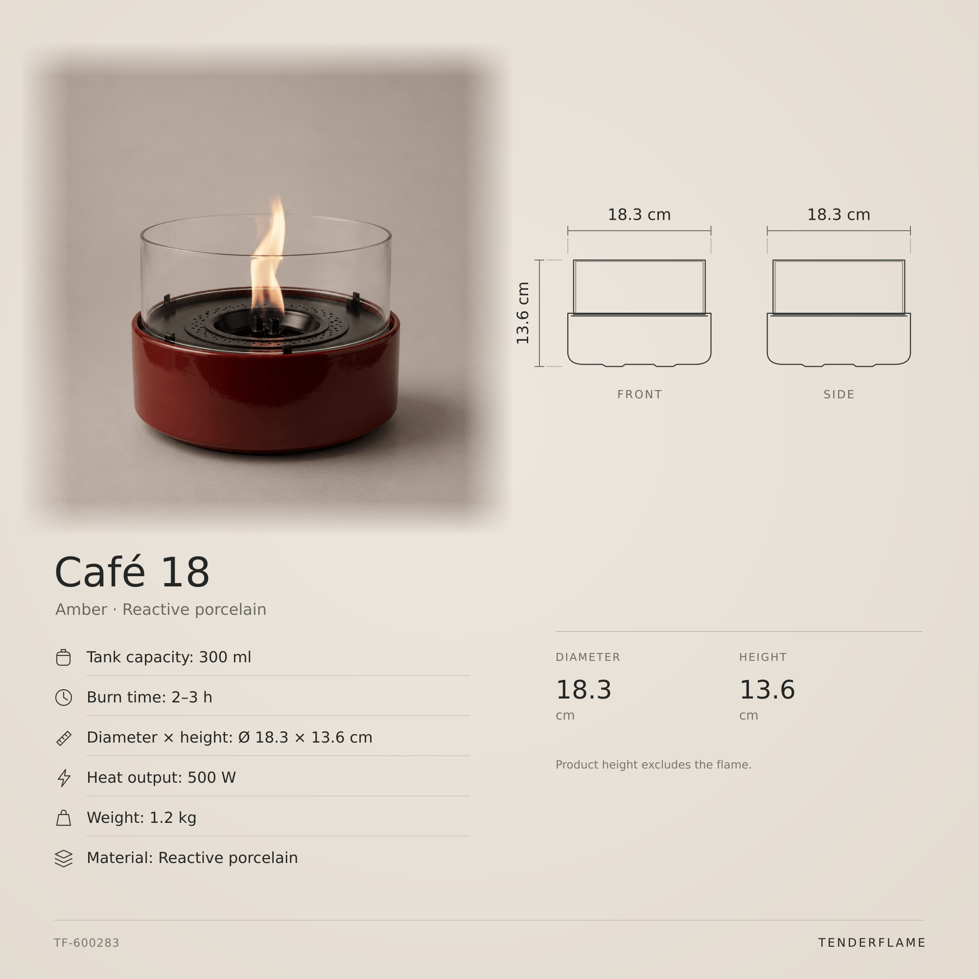 Café 18 Reactive Porcelain