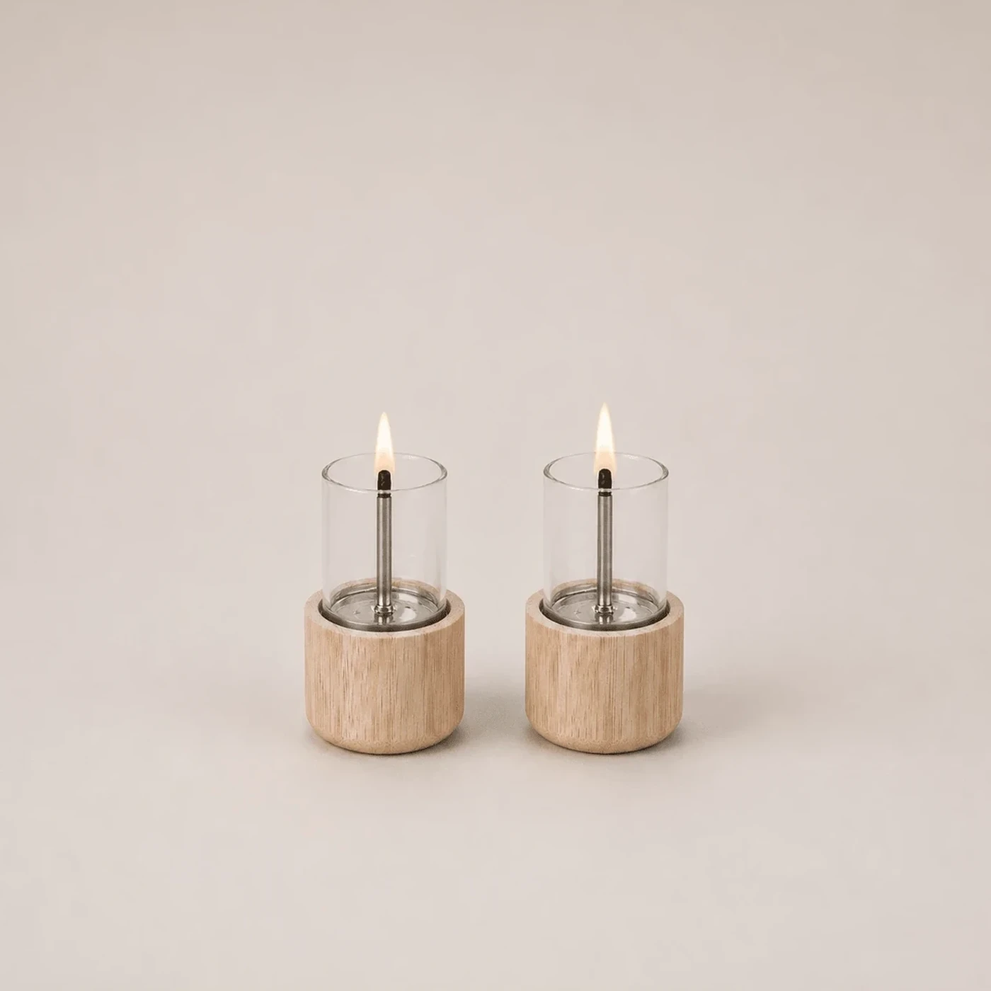 Candle 70 Natural Bamboo, 2-pack